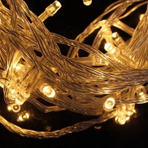 10M 9.6W Flash 100-LED Warm WhiteCool White Light Strip Light Lamp Christmas light string (EU Plug , AC 220V)