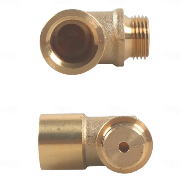 M18 x 1.5 Oxygen Sensor Spacer Extender Adapter 90 Degree Brass Extension Spacer Angled Oxygen Sensor Extender Adapter