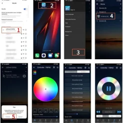 15M 3x5M WIFI Smart LED Light Strips Kit Waterproof RGB Tiktok Lights 450 LEDs 5050 Phone Controlled LED Strip KitTimer LED Tape LightWorks with Android iOS and Google Home