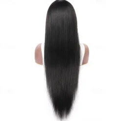 Machine Made Human Hair Wig Straight Hair Natural Wig 150% Density