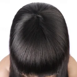 Machine Made Human Hair Wig Straight Hair Natural Wig 150% Density