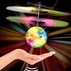 Magic Flying Ball Toy - Infrared Induction RC Drone, Disco Light LEDs, Rechargeable Indoor Outdoor Helicopter - for Boys Girls Festive Teens Tweens & Adults
