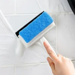 Magic Window Glass Cleaning Brush Double-sided Sponge Wiper Scraper Bathroom Wall Shower Squeegee Mirror Scrubber Tools