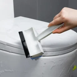 Magic Window Glass Cleaning Brush Double-sided Sponge Wiper Scraper Bathroom Wall Shower Squeegee Mirror Scrubber Tools