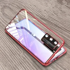 Magnetic Adsorption Tempered Glass Double Sided Case For Huawei P40 P30 Pro Lite Coque 360 Protective Cases with Carmera Lens Protector for Huawei Mate 30 20 Pro Nova 7i 6SE