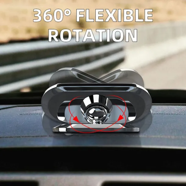 Magnetic Car Phone Holder Mount Easily Install 360° Rotation Magnetic Type Dashboard Mini Strip Shape Stand Compatible with All Smartphones