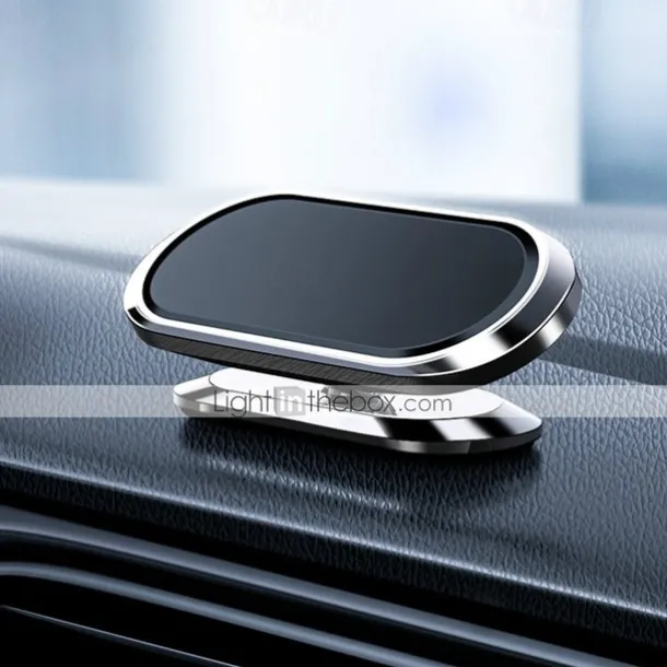 Magnetic Car Phone Holder Mount Easily Install 360° Rotation Magnetic Type Dashboard Mini Strip Shape Stand Compatible with All Smartphones