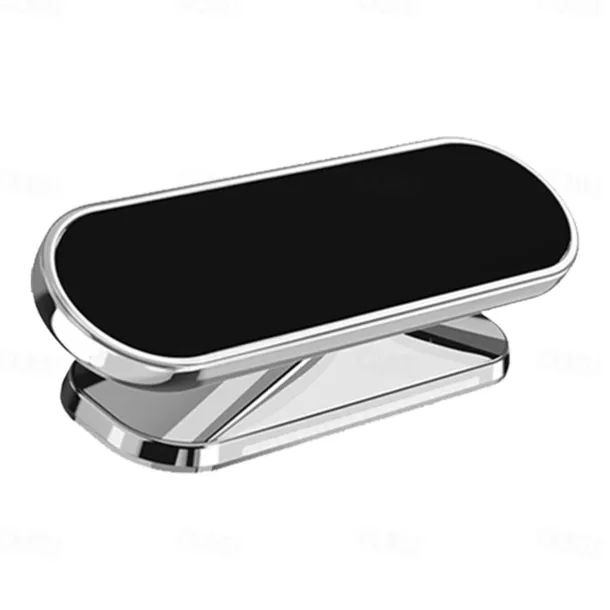 Magnetic Car Phone Holder Mount Easily Install 360° Rotation Magnetic Type Dashboard Mini Strip Shape Stand Compatible with All Smartphones