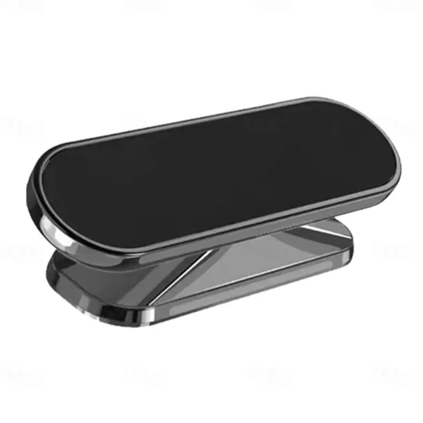 Magnetic Car Phone Holder Mount Easily Install 360° Rotation Magnetic Type Dashboard Mini Strip Shape Stand Compatible with All Smartphones