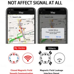 Magnetic Car Phone Holder Mount Easily Install 360° Rotation Magnetic Type Dashboard Mini Strip Shape Stand Compatible with All Smartphones