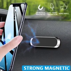 Magnetic Car Phone Holder mini Strip Shape Stand Universal For iPhone Samsung Xiaomi Zinc Wall Magnet Wall GPS Bracket