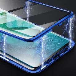 Magnetic Case For Huawei P40 Pro P30 Pro P20 Pro Mate 20 Pro 360 Protection Anti-Explosion Double Sided Tempered Glass Phone Case for Huawei P Smart Z