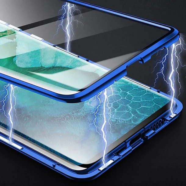 Magnetic Case For Huawei P40 Pro P30 Pro P20 Pro Mate 20 Pro 360 Protection Anti-Explosion Double Sided Tempered Glass Phone Case for Huawei P Smart Z