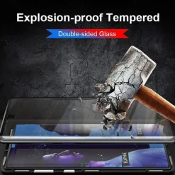 Magnetic Case For Huawei P40 Pro P30 Pro P20 Pro Mate 20 Pro 360 Protection Anti-Explosion Double Sided Tempered Glass Phone Case for Huawei P Smart Z
