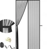 Magnetic Screen Door, Fly Insect Screen Door Magnetic Mesh Retractable Door Curtain, Keeps Mosquitoes Insects Bugs Out for Door