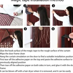 Magnetic Screen Door Mesh Fly Screen Door, Self Seal, Pet and Child Friendly, with Heavy Duty Mesh Curtain for Single Patio Sliding Door