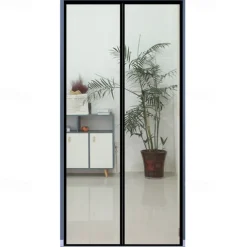 Magnetic Screen Door Portable, Fly Or Bug Screen Magnetic, Doorway For Sliding Door,Garage,Patio,Kitchen,Living,Window Room,Bedroom,Bar,Pet and Kid Easy Entry