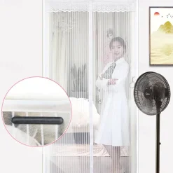 Magnetic Screen Door Portable, Fly Or Bug Screen Magnetic, Doorway For Sliding Door,Garage,Patio,Kitchen,Living,Window Room,Bedroom,Bar,Pet and Kid Easy Entry