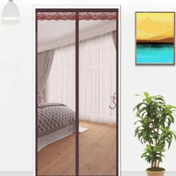 Magnetic Screen Door Portable, Fly Or Bug Screen Magnetic, Doorway For Sliding Door,Garage,Patio,Kitchen,Living,Window Room,Bedroom,Bar,Pet and Kid Easy Entry