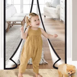 Magnetic Screen Door Portable, Fly Or Bug Screen Magnetic, Doorway For Sliding Door,Garage,Patio,Kitchen,Living,Window Room,Bedroom,Bar,Pet and Kid Easy Entry
