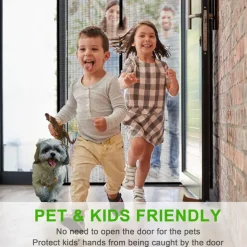 Magnetic Screen Door Portable, Fly Or Bug Screen Magnetic, Doorway For Sliding Door,Garage,Patio,Kitchen,Living,Window Room,Bedroom,Bar,Pet and Kid Easy Entry