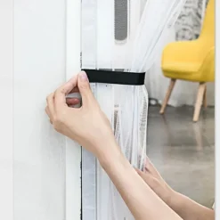 Magnetic Screen Doors with Magnets for Doors, Fiberglass Mesh Curtain, Automatic Closing Quiet for Patio, Deck, Porch, Balcony, Glass, Garage and Even Sliding Doors