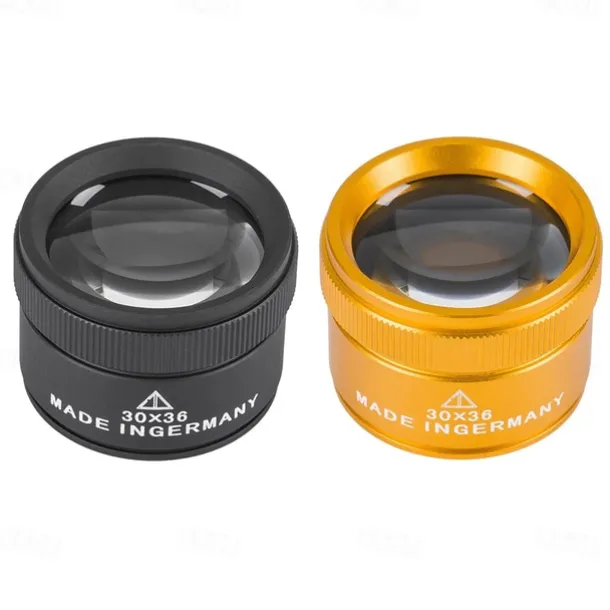 Magnifier Portable Handheld 30 X Reading Inspection 40 mm Metal Adults'