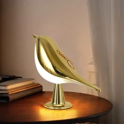 Magpie Night Light with Tri-color Touch Control Dimmable Cute Little Bird Night Light Rechargeable Aromatherapy Table Lamp for Bedroom Nursery Office Car Home Decor