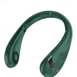 5000mAh Hanging Neck Fan – Portable Folding Bladeless Air Cooler, USB Type-C Rechargeable for Sports & Travel