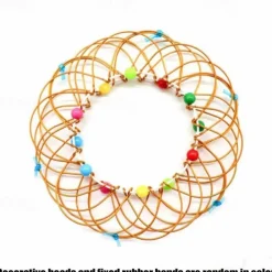 Mandala Decompression Flower Basket & Steel Ring Sensory Toys - Relieve Stress and Anxiety for Kids and Adults - Perfect Halloween and Christmas Gift for Fidgeters, Autistic and ADHD Individuals