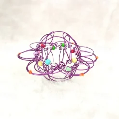 Mandala Decompression Flower Basket & Steel Ring Sensory Toys - Relieve Stress and Anxiety for Kids and Adults - Perfect Halloween and Christmas Gift for Fidgeters, Autistic and ADHD Individuals