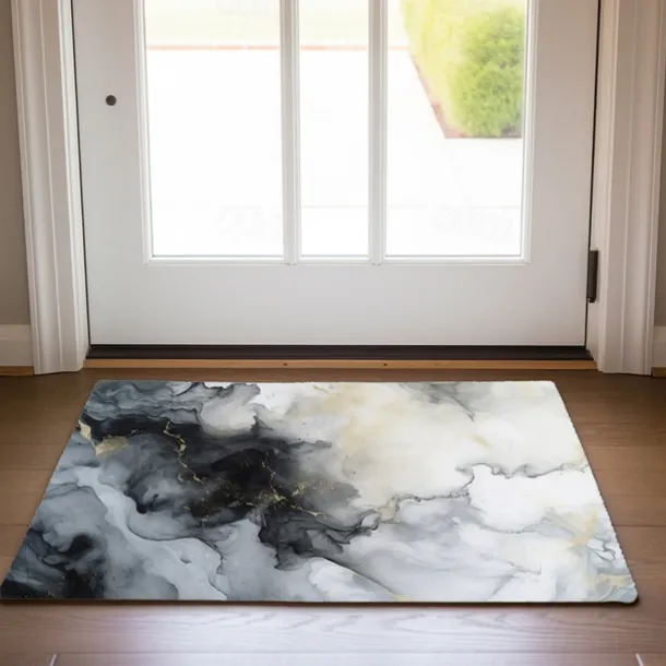 Marble Pattern Doormat Floor Mats Washable Rugs Kitchen Mat Non-Slip Oil Proof Rug Indoor Outdoor Mat Bedroom Decor Bathroom Mat Entrance Rug