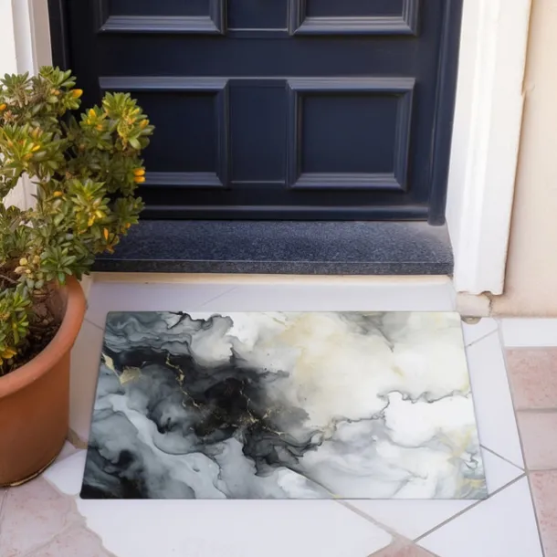 Marble Pattern Doormat Floor Mats Washable Rugs Kitchen Mat Non-Slip Oil Proof Rug Indoor Outdoor Mat Bedroom Decor Bathroom Mat Entrance Rug
