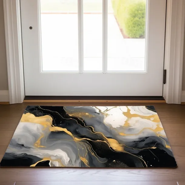 Marble Pattern Doormat Floor Mats Washable Rugs Kitchen Mat Non-Slip Oil Proof Rug Indoor Outdoor Mat Bedroom Decor Bathroom Mat Entrance Rug