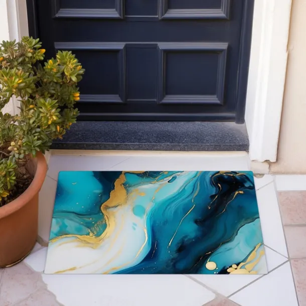 Marble Pattern Doormat Floor Mats Washable Rugs Kitchen Mat Non-Slip Oil Proof Rug Indoor Outdoor Mat Bedroom Decor Bathroom Mat Entrance Rug