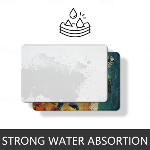 Marble Pattern Doormat Floor Mats Washable Rugs Kitchen Mat Non-Slip Oil Proof Rug Indoor Outdoor Mat Bedroom Decor Bathroom Mat Entrance Rug