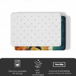 Marble Pattern Doormat Floor Mats Washable Rugs Kitchen Mat Non-Slip Oil Proof Rug Indoor Outdoor Mat Bedroom Decor Bathroom Mat Entrance Rug