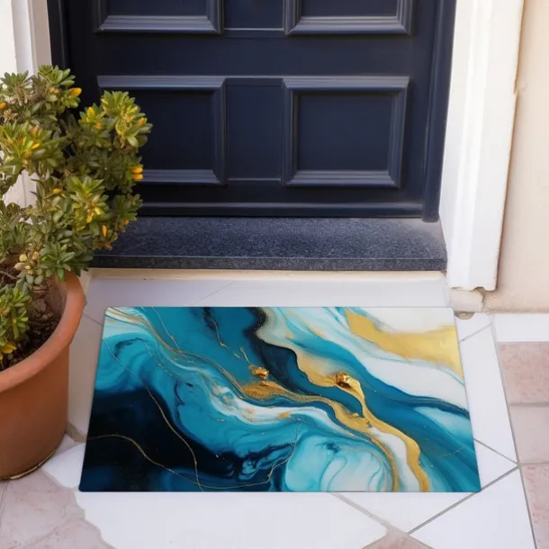 Marble Pattern Doormat Floor Mats Washable Rugs Kitchen Mat Non-Slip Oil Proof Rug Indoor Outdoor Mat Bedroom Decor Bathroom Mat Entrance Rug