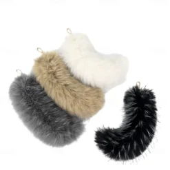 Mask and Tail Set Cosplay for Women 10" Long Tail Carnival Costume