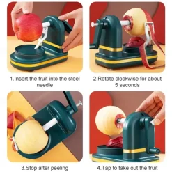 Maunal Fruit Apples Peeler Slicer with Corer Pear Peeler Hand-cranked Rotating Kitchen Peeling Machine Kitchen Gadgets