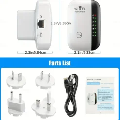 300Mbps WiFi Repeater WiFi Extender Amplifier WiFi Booster Wi Fi Signal 802.11N Long Range Wireless Wi-Fi Repeater Access Point