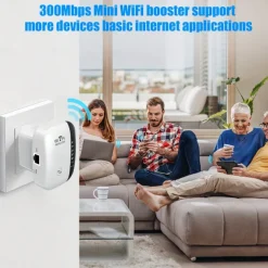 300Mbps WiFi Repeater WiFi Extender Amplifier WiFi Booster Wi Fi Signal 802.11N Long Range Wireless Wi-Fi Repeater Access Point