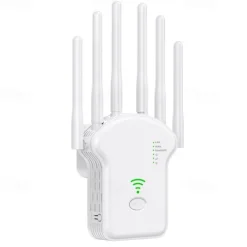 1200Mbps WiFi Repeater Wireless WiFi Signal Repeater Dual-Band 2.4G 5G Network Amplifier WPS Router