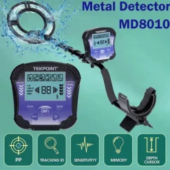 MD8010 Profession Underground Metal Detector Depth Pinpoint Detector High Sensitivity Metal Hunter Gold Digger Treasure Hunter