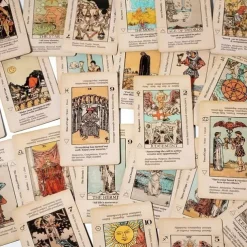 Meaning Tarot Card With Meaning On Them Beginner Tarot Keyword Antiqued Tarot Deck Learn Tarot 78 Cards for Christmas Gifts
