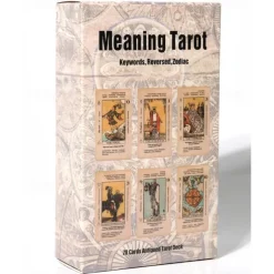 Meaning Tarot Card With Meaning On Them Beginner Tarot Keyword Antiqued Tarot Deck Learn Tarot 78 Cards for Christmas Gifts