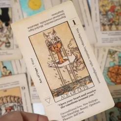 Meaning Tarot Card With Meaning On Them Beginner Tarot Keyword Antiqued Tarot Deck Learn Tarot 78 Cards for Christmas Gifts