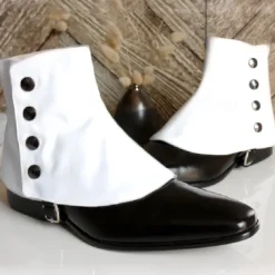 Medieval Renaissance Boot Covers Spats Shoe Cover Knight Ritter Viking Fancy Dress Unisex Fantasy Halloween Carnival Party LARP Ren Faire Adults' Shoe Cover