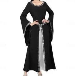 Medieval Renaissance Cocktail Dress Prom Dress Outlander Elven Fancy Dress Women's Halloween Carnival Masquerade LARP Ren Faire Festival Adults' Dress