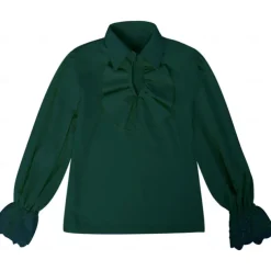 Medieval Renaissance 17th Century Blouse / Shirt Warrior Ranger Solid Color Fancy Dress Boys' Pirate Fantasy Royal Halloween Carnival Masquerade Performance Renaissance Fair LARP Kid's Shirt